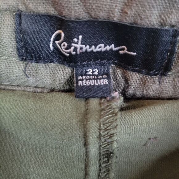 Reitmans Green Skirt with Adjustable Waist - Picture 3 of 11